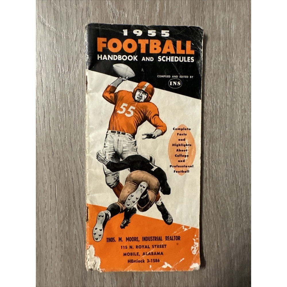 1955 FOOTBALL Handbook and Schedules‎